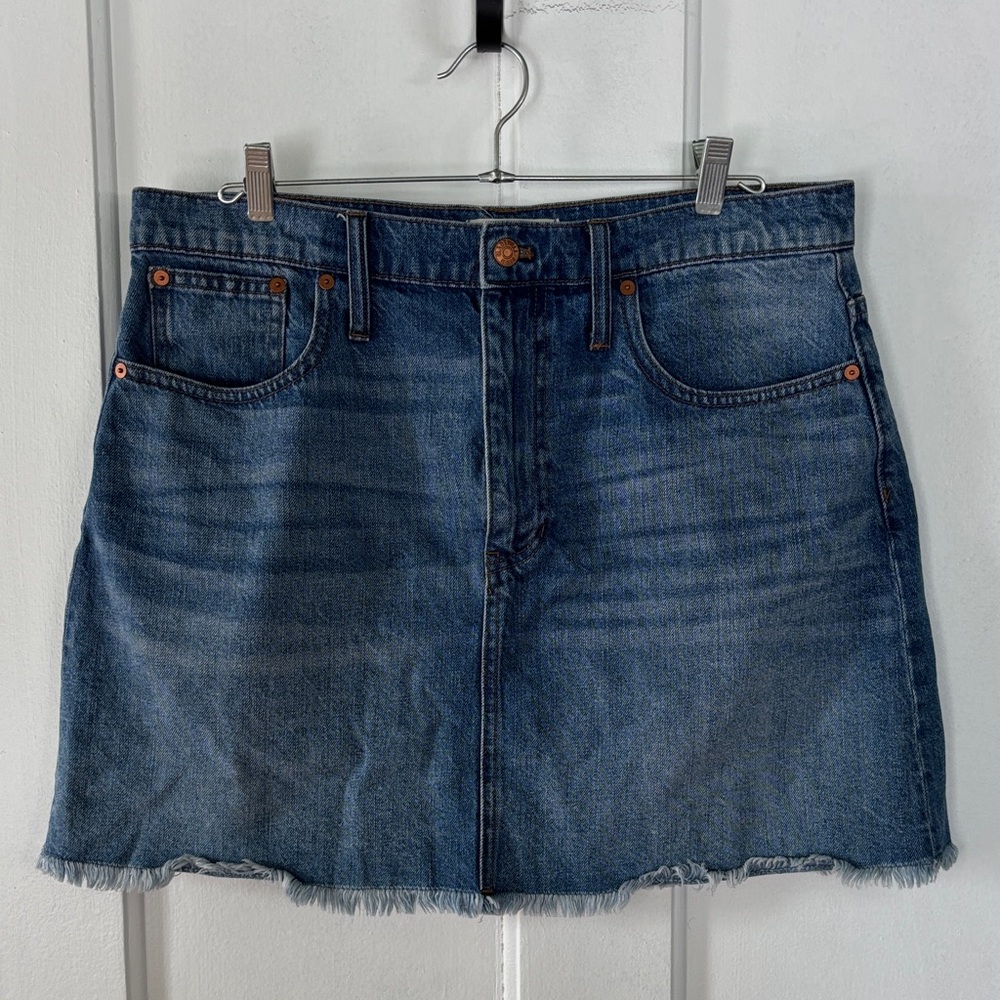 Madewell Classic Blue Denim Mini Skirt